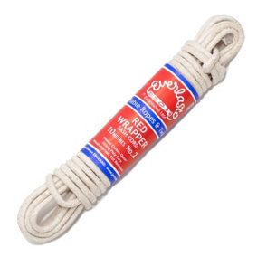 Everlasto 'Red Wrapper' UK Made Quality Waxed Cotton Sash Cord No.2 (6mm) x 10M