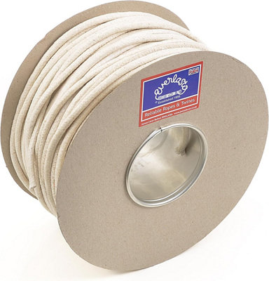 Everlasto 'Red Wrapper' Waxed Cotton Sash Cord Pulley Line No.2 6mm x 100M