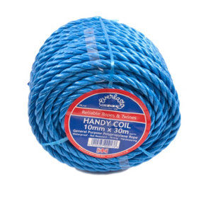 EVERLASTO Trade Handy COILS Blue Polypropylene Poly Rope General Purpose Rope (10mm X 15M)
