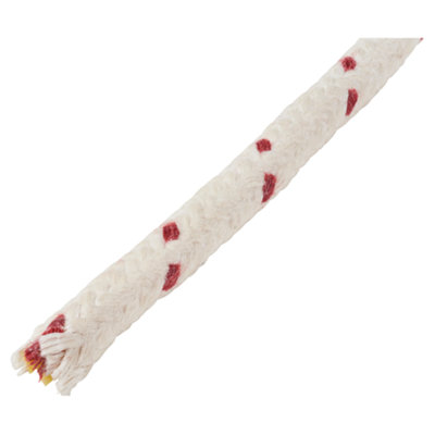 Cotton Sash Cord With Synthetic Core, 16 Strand Barided Rope - Cotton
