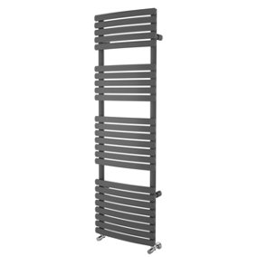Everly Anthracite Heated Towel Rail - 1600x500mm