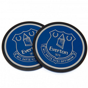 Everton FC Coaster Set (Pack Of 2) Blue (One Size)