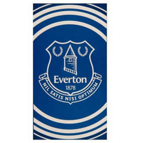 Everton FC Pulse Beach Towel Royal Blue (One Size)