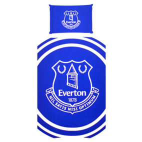 Everton FC Reversible Pulse Duvet Set Blue (Double)