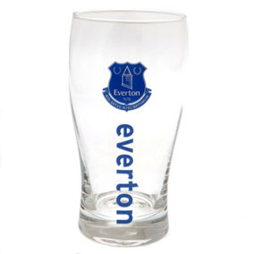 Everton FC Tulip Pint Gl Clear/Royal Blue (One Size)
