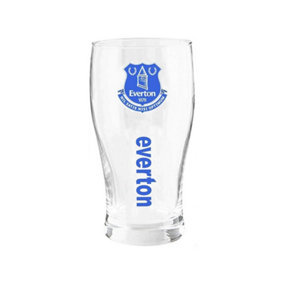 Everton FC Wordmark Pint Gl Clear/Blue (One Size)