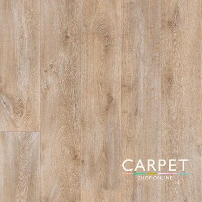 EverTread Texas Medium Oak Wood Effect Vinyl Floor 2.5m x 3m