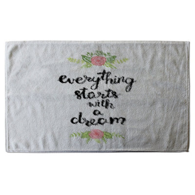 Everything starts with a dream (Bath Towel) / Default Title Price Comparisons | Compare The Build