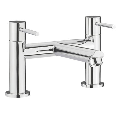 Evian Luxury Round Deck Mounted Bath Filler Tap - Chrome - Balterley