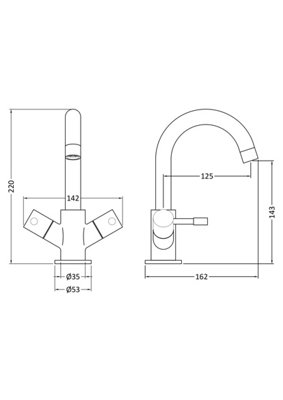 Evian Round Mono Lever Basin Mixer Tap - Chrome - Balterley