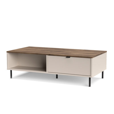 Evo Modern Design Textured Coffee Table with 2 Drawers