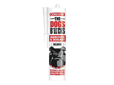 EVO-STIK 30610593 The Dogs Bllcks Multipurpose Adhesive & Sealant Black 290ml EVOTDBBL