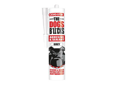 EVO-STIK 30610595 The Dogs Bllcks Multipurpose Adhesive & Sealant Grey 290ml EVOTDBGR