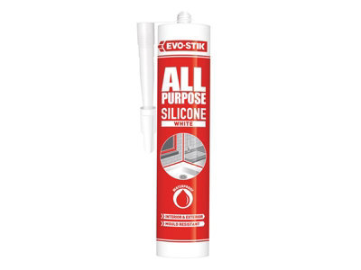 EVO-STIK 30613608 112902 All Purpose Flex Silicone Sealant White C20 EVOAPFSSW