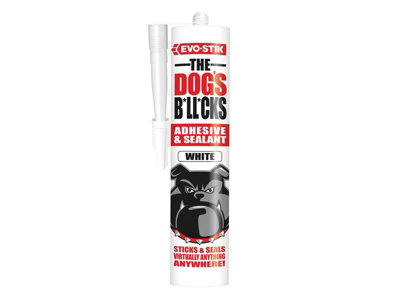 EVO-STIK 30617830 The Dogs Bllcks Multipurpose Adhesive & Sealant White 290ml EVOTDBWH