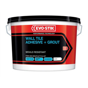 EVO-STIK 30811580 Mould Resistant Wall Tile Adhesive & Grout 1 litre EVO416512