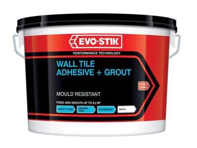 EVO-STIK 30812623 Mould Resistant Wall Tile Adhesive & Grout 2.5 litre EVO416529