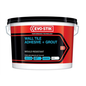 EVO-STIK 30812623 Mould Resistant Wall Tile Adhesive & Grout 2.5 litre EVO416529