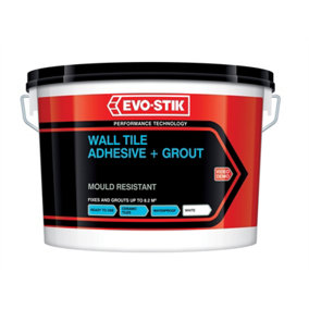 EVO-STIK 30812624 Mould Resistant Wall Tile Adhesive & Grout 5 litre EVO416536