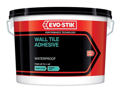 EVO-STIK 30812633 Waterproof Wall Tile Adhesive 10 litre EVO416734