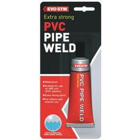 Evo-Stik PVC Pipe Weld Extra Strong Adhesive 50ml (12 Packs)