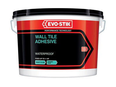 Evo-Stik - Tile A Wall Waterproof Adhesive for Ceramic Tiles - 5L