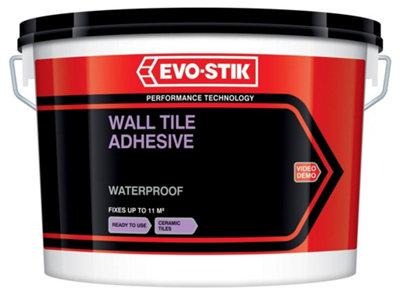 Evo-Stik - Tile A Wall Waterproof Adhesive for Ceramic Tiles - 5L