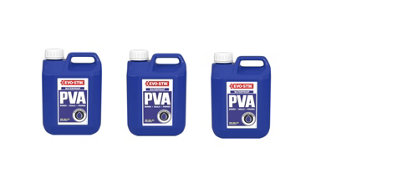 Evo-Stik Waterproof PVA Woodworking 5L Pack of 3