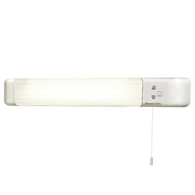 Evoges 8 W LED Shaver Light with Dual Voltage Socket, Pull Cord Switch ...