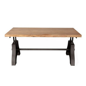 Evoke Coffee Table - Metal/Wood - L60 x W110 x H45 cm
