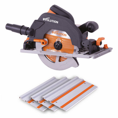 Evolution 027-0001 R185CCSX Circular Track Saw Kit 185mm