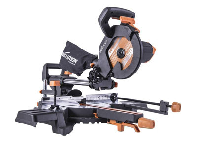 Evolution 048-0030A R210SMS-300+ Pro Multi-Material Sliding Mitre Saw 210mm 1500W 240V EVLR210S300