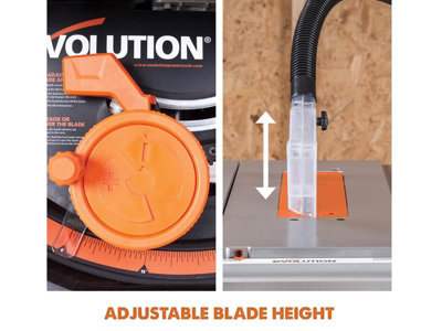 Evolution 057-0002 RAGE 5-S Multi-Purpose Table Saw 255mm 1600W 110V EVLRAGE5SL