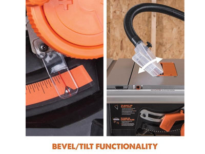 Evolution 057-0002 RAGE 5-S Multi-Purpose Table Saw 255mm 1600W 110V EVLRAGE5SL
