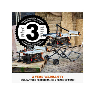 Evolution 119-0016 R255TBLX+ Portable Jobsite Table Saw 1800W 240V ...