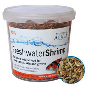 Evolution Aqua Pond Food Treats Freshwater Shrimps 120g