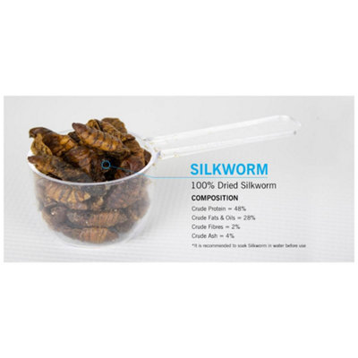 Evolution Aqua Pond Food Treats Silkworm Pupae 300g