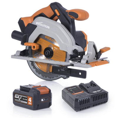 Evolution Cordless R165CCS-Li 165mm Circular Saw 18v Li-Ion EXT Inc Multi-Material Blade