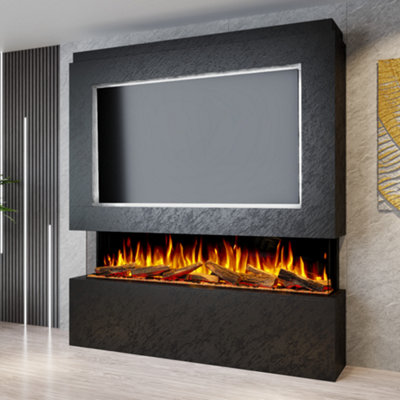 Evolution Fires Pre-Built Media Wall Package 12 with 1800 Advance ...