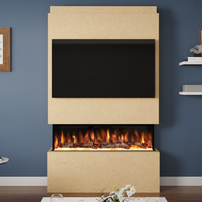 Evolution Fires Pre-Built Media Wall Package 18, 44 Inch Spectrum 3 ...