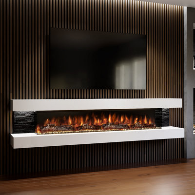Evolution Fires Vegas 96 Inch Wall Mounted Electric Fire, Fully ...