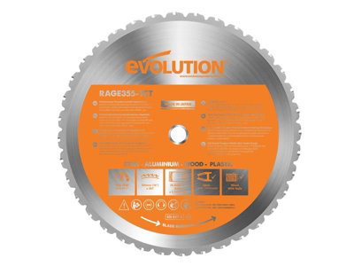 Evolution MultiMaterial Chop Saw Blade 355 x 25.4mm x 36T DIY at B&Q