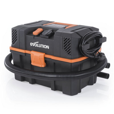 Evolution R15VAC 1000 Watt 15L Wet & Dry Workshop Vacuum Cleaner With 1700W Power Take-Off