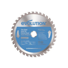 Evolution Thin Steel Cutting Circular Saw Blade 180 x 20mm x 68T