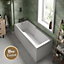 Evolve 1700mm x 750mm Straight Shower Bath