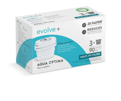 Evolve+ Water Filter Cartridge, 3 Pack, Aqua Optima by Laica Price Comparisons | Compare The Build