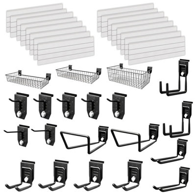 EVOPanel Garage Wall Storage White Kit 22 Accessories EP163W
