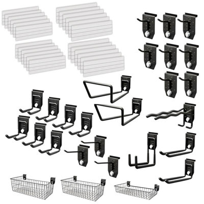 EVOPanel Garage Wall Storage White Kit 27 Accessories EP164W