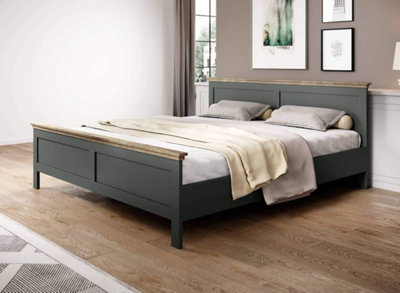 Evora 32 EU Super King Size Bed Frame W1910mm H890mm D2110mm - Green ...