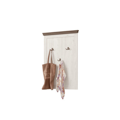 Evora 89 Hallway Hanger in Abisko Ash & Oak Lefkas - W710mm H1160mm D300mm, Modern and Organised